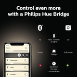 Philips Hue White Ambiance BR30 LED 65-Watt Equivalent Dimmable Smart Wireless Flood Light Bulb with Bluetooth (2 Pack)