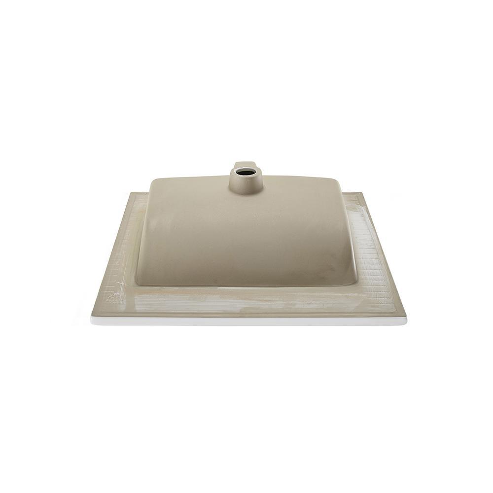 24 in. Ceramic Single Faucet Hole Vanity Top in White with White Basin - Super Arbor