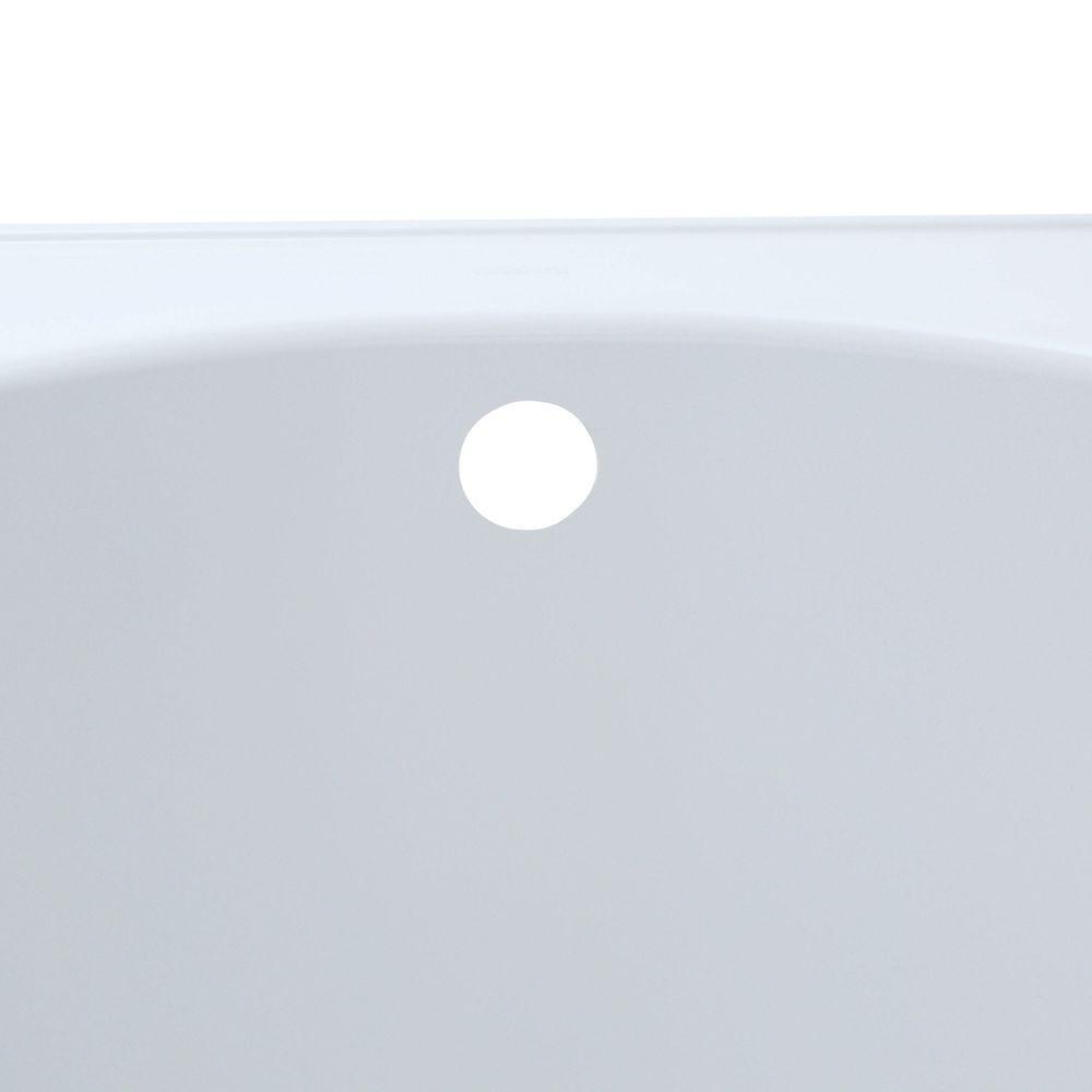Lawson 5 ft. Rectangular Drop-in Reversible Drain Soaking Tub in White - Super Arbor