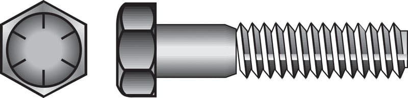 Hillman 5/8 in. Diameter x 3-1/2 in. Length Heat-Treated Steel Hex Head Cap Screw, Grade 8, Coarse Thread, 25-Pack