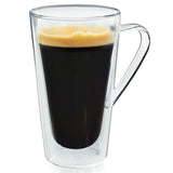 Bellagio Double-Wall 12 oz. Clear Glassware Coffee Mug (2-Pack)