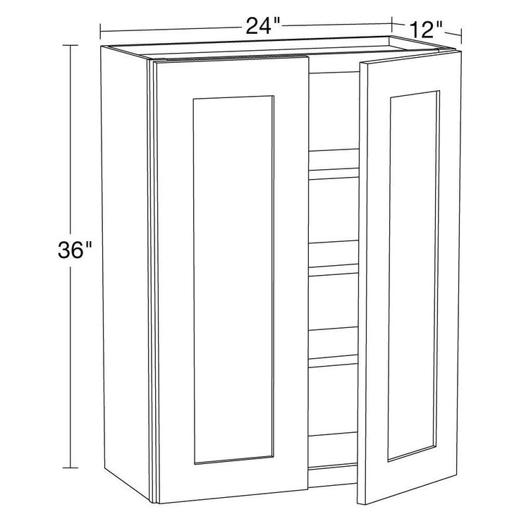 Home Decorators Collection Newport 24 in. W x 12 in. D x 36 in. H Assembled Plywood Wall Kitchen Cabinet in Cinnamon with Soft Close