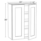 Home Decorators Collection Newport 24 in. W x 12 in. D x 36 in. H Assembled Plywood Wall Kitchen Cabinet in Cinnamon with Soft Close