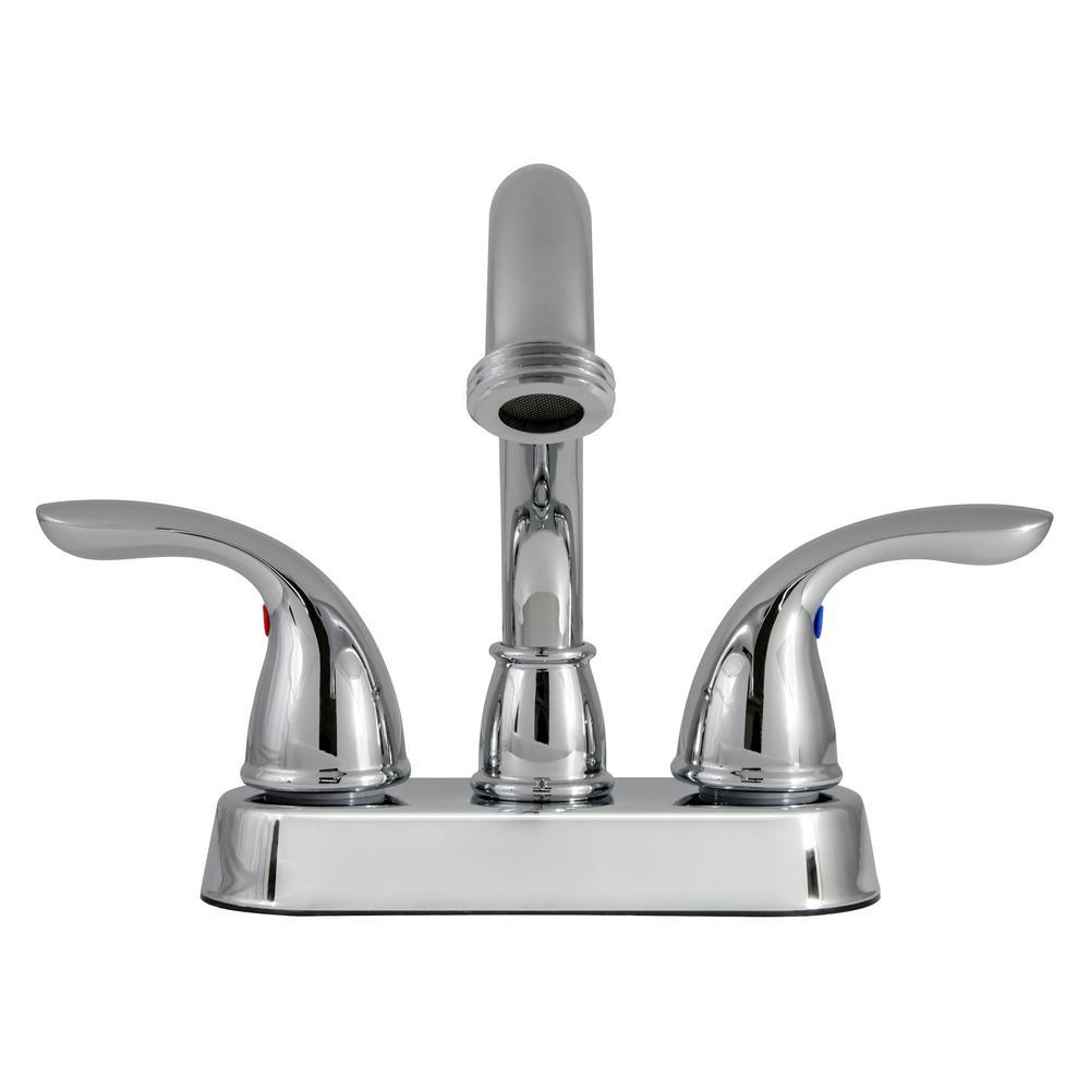 Ashland 2-Handle Utility Faucet in Polished Chrome - Super Arbor
