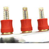 1 in. NPT Inlet x 1/2 in. Stainless Steel Compression Connection 6-Outlet Radiant Heating Manifold