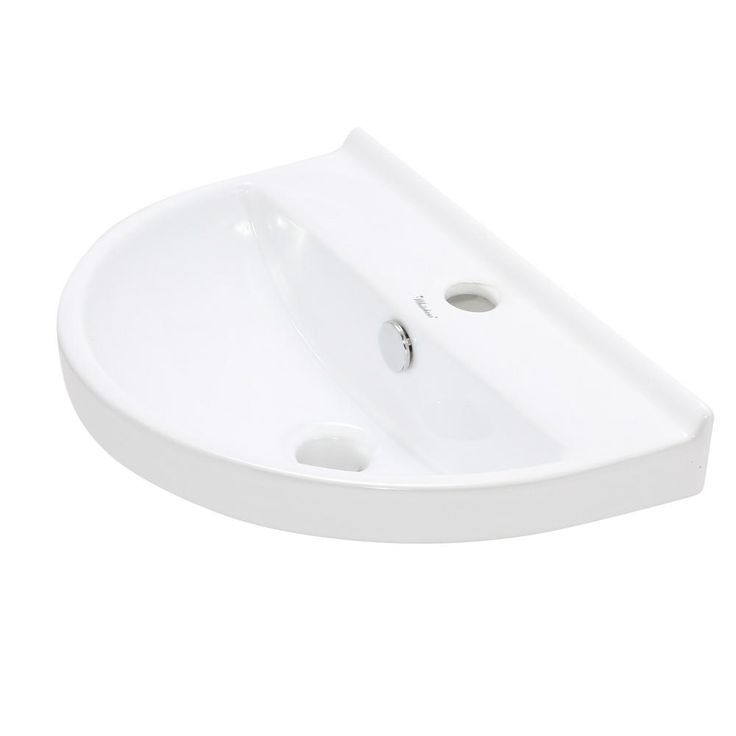 Whitehaus Collection Isabella Collection Wall-Mounted Bathroom Sink in White