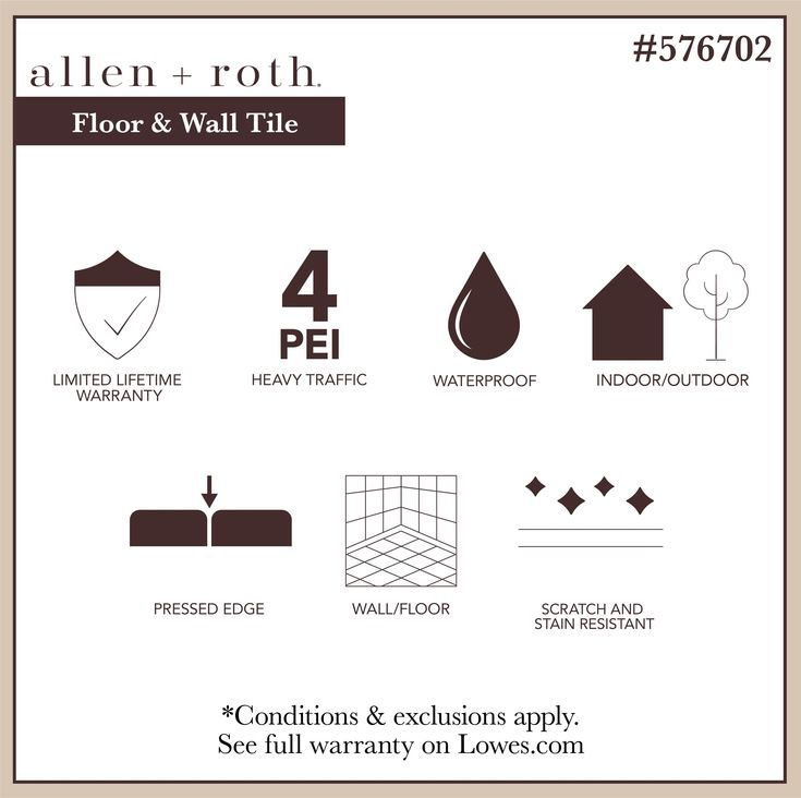 Style Selections Woods Natural 6-in x 24-in Glazed Porcelain Wood Look Floor Tile