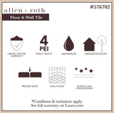 Style Selections Woods Natural 6-in x 24-in Glazed Porcelain Wood Look Floor Tile