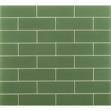 MSI Evergreen 9 in. x 3 in. x 8 mm Matte Glass Wall Tile (3.8 sq. ft. / Case)