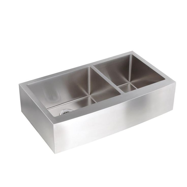Farmhouse Apron Front Undermount 16-Gauge Stainless Steel 36 in. 60/40 Double Bowl Kitchen Sink with Grid Set and Drains