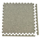 Greatmats Royal Carpet Charcoal Velour Plush 2 ft. x 2 ft. x 5/8 in. Interlocking Carpet Tile 96.875 sq. ft. (25 Tiles/Case)