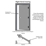 30 in. x 80 in. Right-Hand Inswing Full Lite Clear Classic Primed Steel Prehung Front Door - Super Arbor