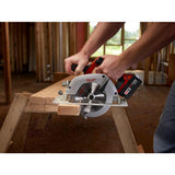M18 18-Volt Lithium-Ion 6-1/2 in. Cordless Circular Saw Kit with Two 3.0 Ah Batteries, 24T Saw Blade, Charger, Tool Bag - Super Arbor
