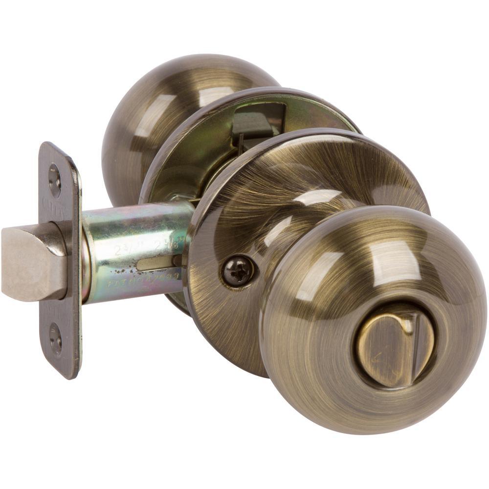 Saxon Polished Chrome Bed/Bath Door Knob - Super Arbor