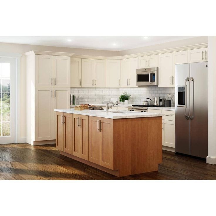 Home Decorators Collection Newport 36 in. W x 24 in. D x 34.5 in. H Assembled Plywood Farm Sink Base Kitchen Cabinet in Cinnamon with Soft Close