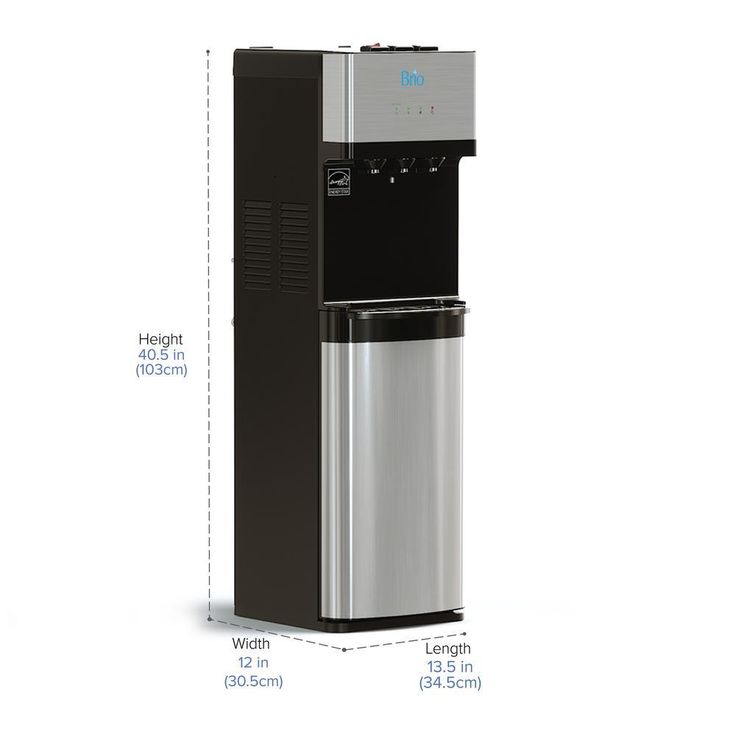 Self-Cleaning Bottleless Water Cooler Dispenser, UL/Energy, Stainless Steel, POU Water Filter, Hot, Cold and Room Temp