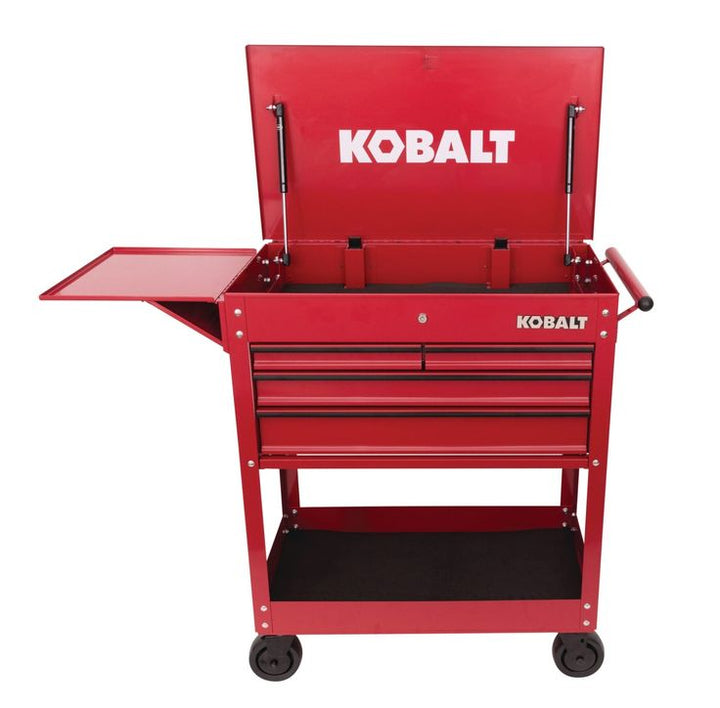 Kobalt 35-in W x 37.5-in H 4-Drawer Steel Rolling Tool Cabinet (Red)
