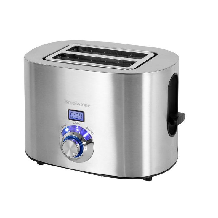 1350 W 2-Slice Stainless Steel Wide Slot Toaster