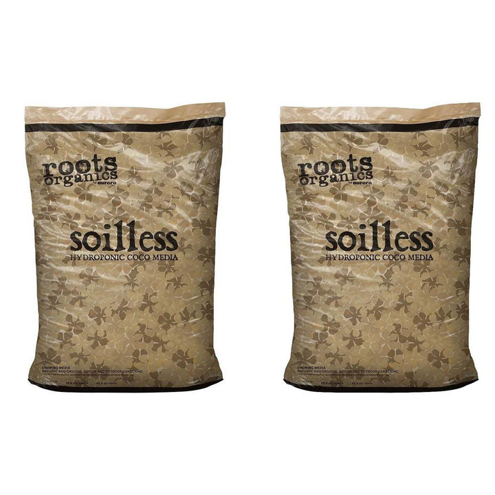 Roots Organics Hydroponic Soilless Gardening Coco Fiber Media Mix (2-Pack) - Super Arbor