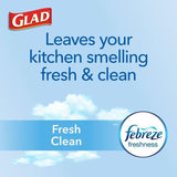 Glad 100-Pack 13-Gallon Fresh Clean Gray Plastic Kitchen Trash Bag
