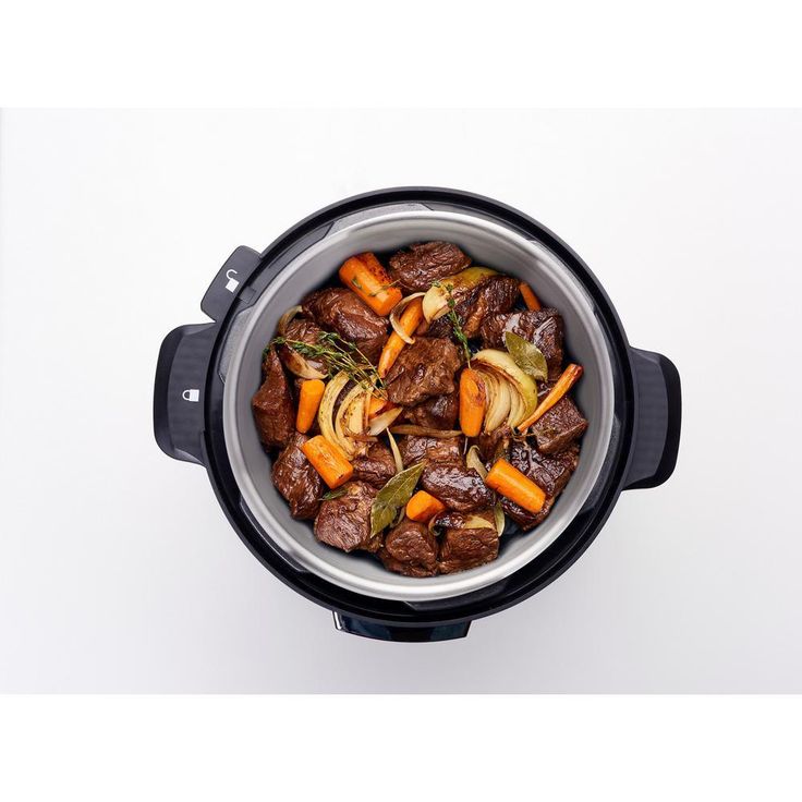 LUX LCD 6 qt. Black Electric Multi-Cooker