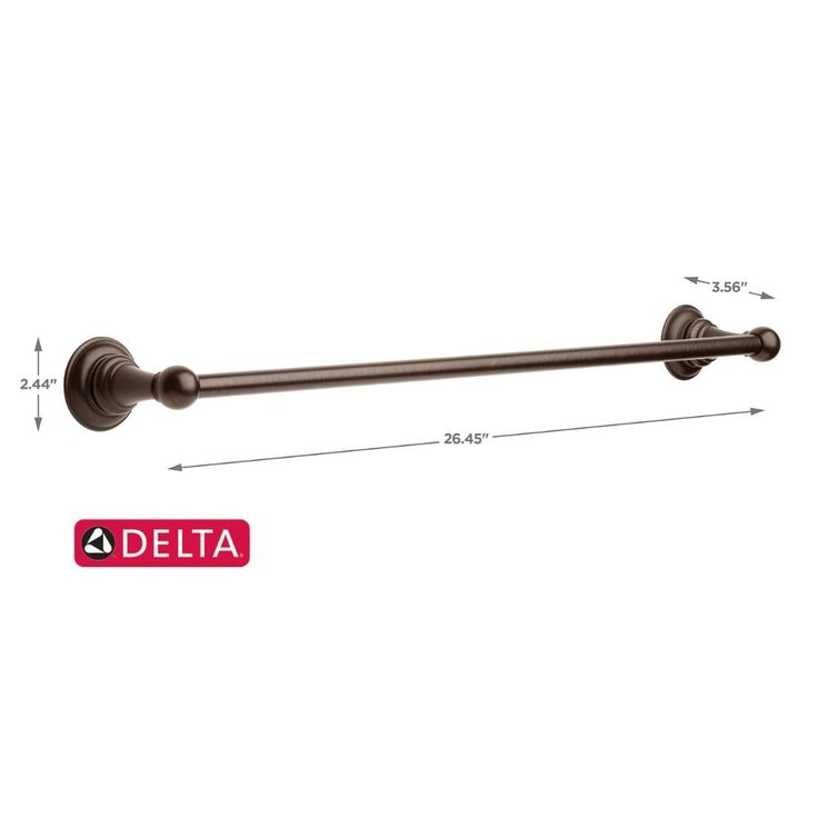 Delta Providence 24-in Venetian Bronze Wall Mount Single Towel Bar