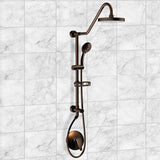 6-spray 8 in. Dual Shower Head and Handheld Shower Head with Low Flow in Oil-Rubbed Bronze - Super Arbor
