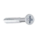 #8 x 1-1/2 in. Zinc Plated Phillips Flat Head Wood Screw (100-Pack)