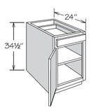 allen + roth Aveley 21-in W x 34.5-in H x 24-in D Linen Maple Door and Drawer Base Semi-Custom Cabinet