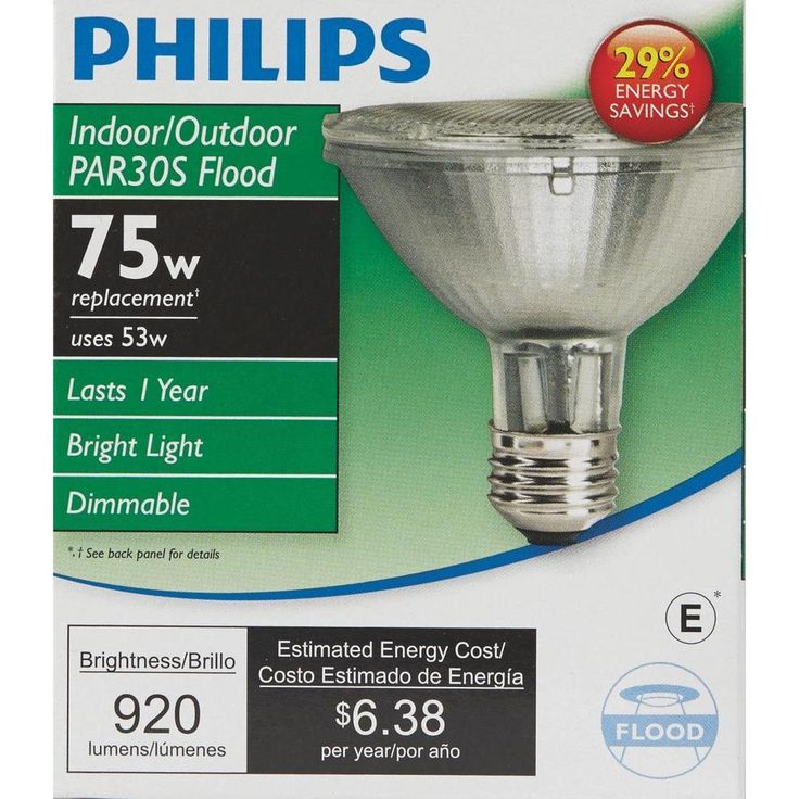 Philips 53-Watt Equivalent Halogen PAR30S Dimmable Floodlight Bulb