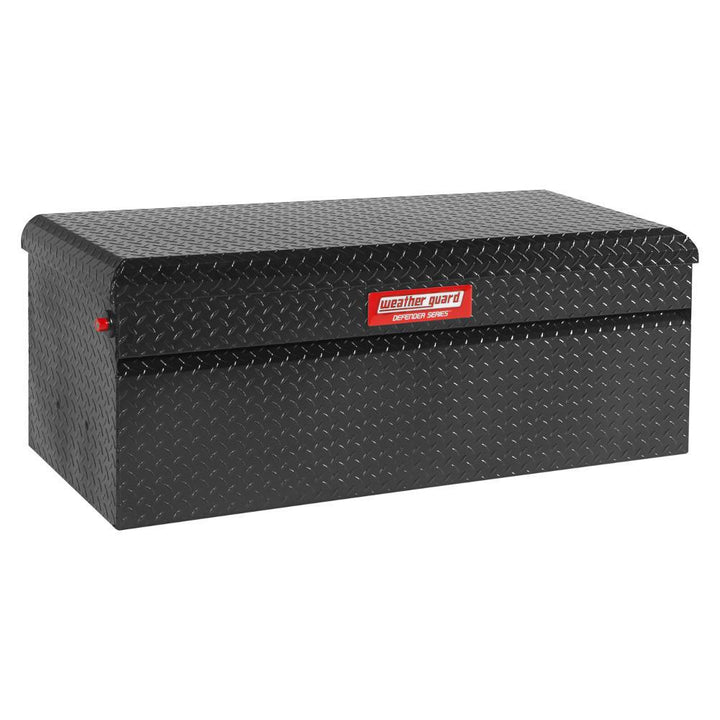 Weather Guard 50.25 in. Matte Black Aluminum Full Size Chest Truck Tool Box - Super Arbor