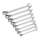SAE Reversible Ratcheting Wrench Set (8 -Piece) - Super Arbor