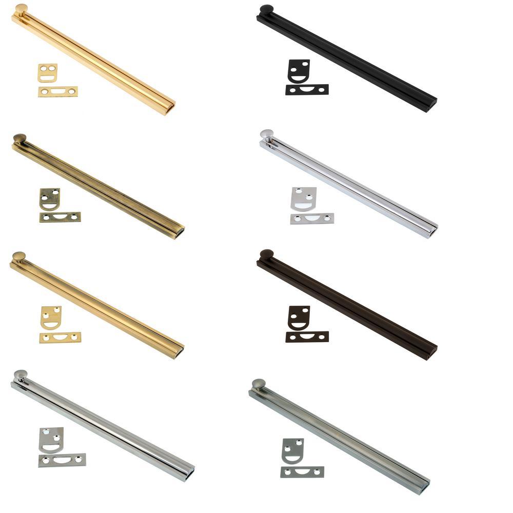 8 in. Solid Brass Oil-Rubbed Bronze Surface Bolt - Super Arbor
