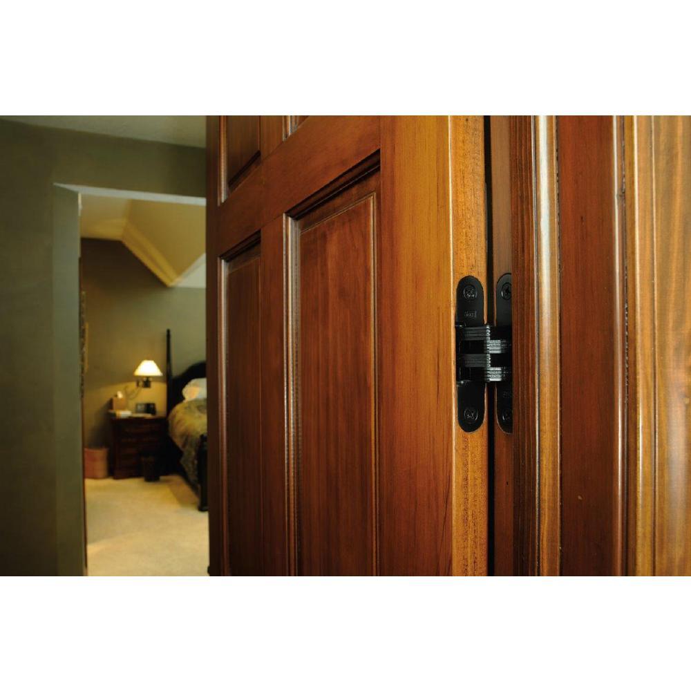 1-1/8 in. x 4-5/8 in. Satin Chrome Invisible Hinge - Super Arbor
