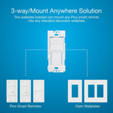 Caseta Wireless Pico Wall-Mounting Kit, White - Super Arbor