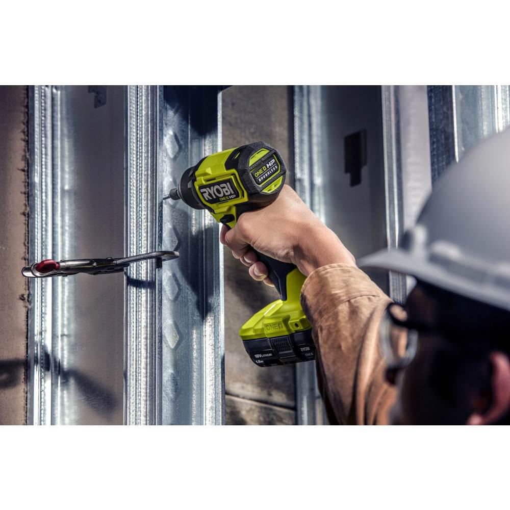 ONE+ HP 18V Brushless Cordless Compact 1/4 in. Impact Driver and 3/8 in. Right Angle Drill with (2) Batteries, Charger