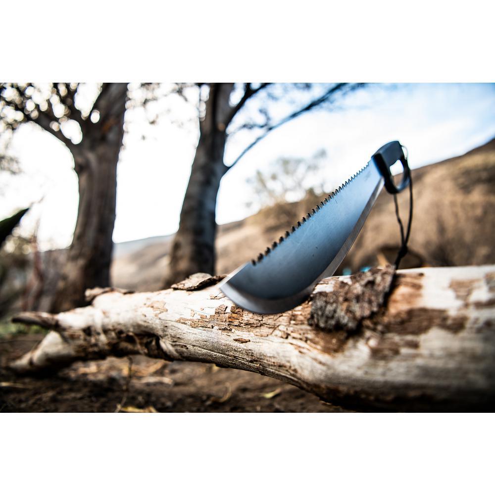 F1400 14 in. Full-Tang Stainless Steel Machete with Nylon Sheath - Super Arbor