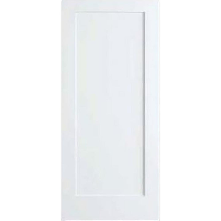 28 in. x 80 in. White 1-Panel Shaker Solid Core Wood Interior Door Slab - Super Arbor