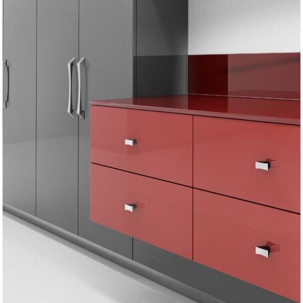7-9/16 in. (192 mm) Chrome Contemporary Drawer Pull - Super Arbor