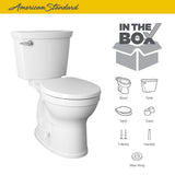 Champion 4 Max Tall Height 2-piece 1.28 GPF Single Flush Round Front Toilet in White with Slow Close Seat - Super Arbor
