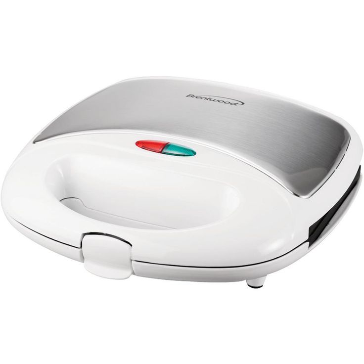 750-Watt White Dual Sandwich Maker
