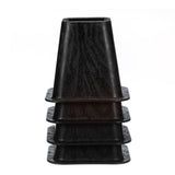 Black Plastic Bed Risers(Set of 4) - Super Arbor
