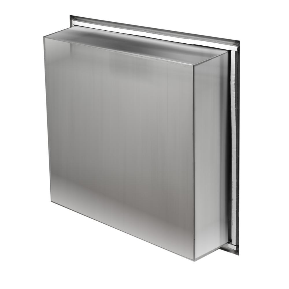 16 in. x 16 in. x 4 in. Niche in Polished Stainless Steel - Super Arbor