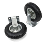 8 in. Heavy-Duty Pneumatic Caster Wheel Tire Set with 300 lbs. Load Rating (Set of 4)