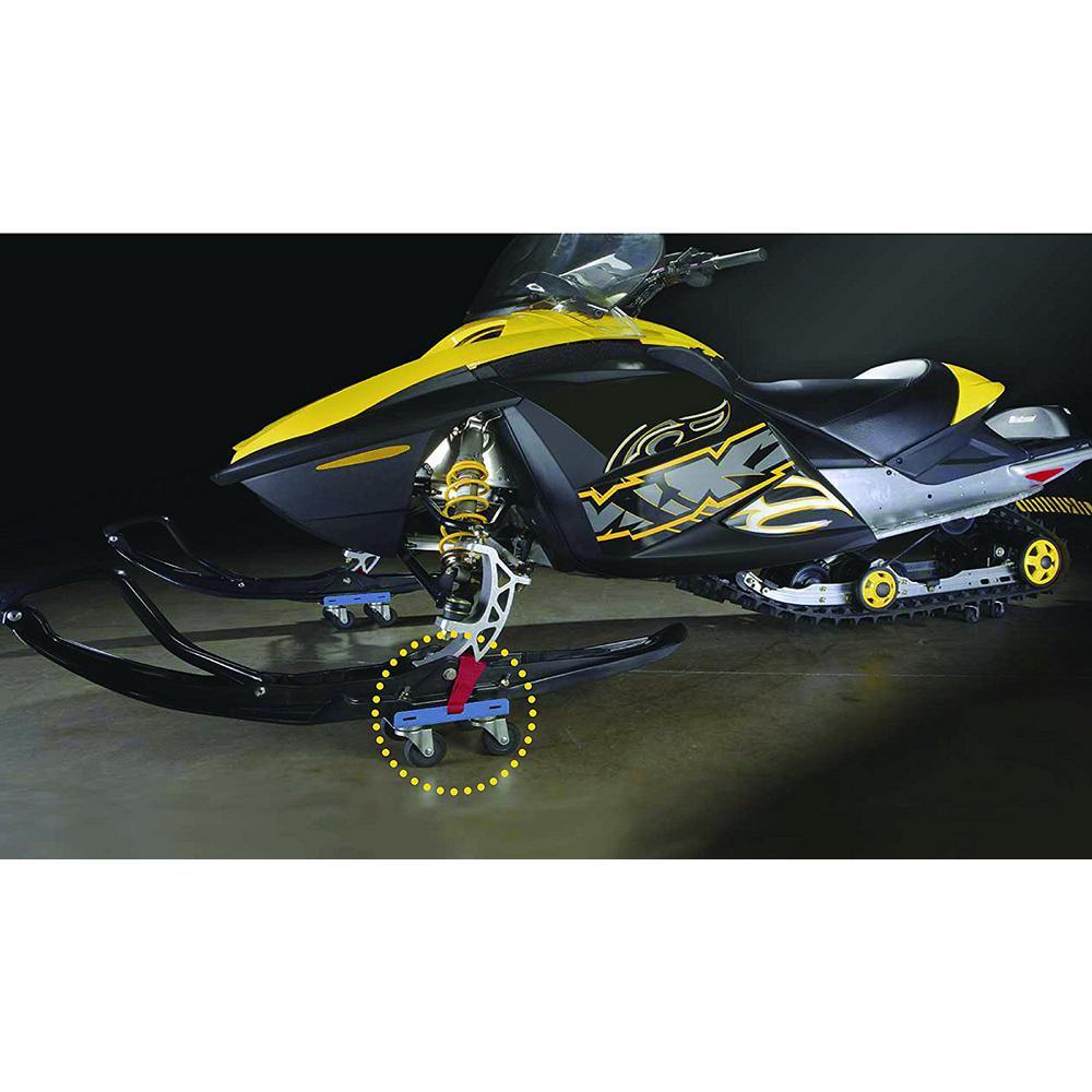 2.37 in. Dia Plate Caster 1000 lbs. Capacity Snowmobile Dolly Set - Super Arbor