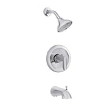 Jax Single-Handle 1-Spray Tub and Shower Faucet in Polished Nickel - Super Arbor