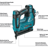 Makita 18V LXT Lithium‑Ion 18‑Ga. Cordless Brad Nailer, 2 in., Tool‑Only (XNB01Z)
