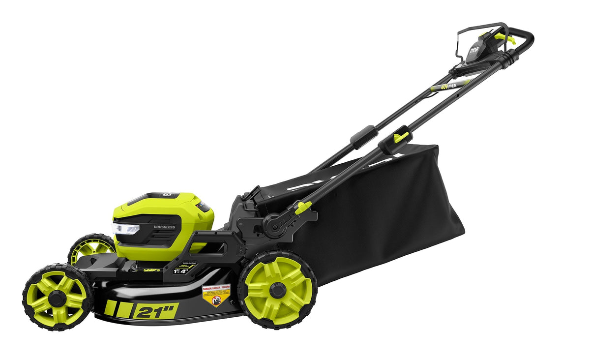 RYOBI 21 in. 40V Brushless Self-Propelled Cordless Lawn Mower with 7.5Ah Battery and Charger