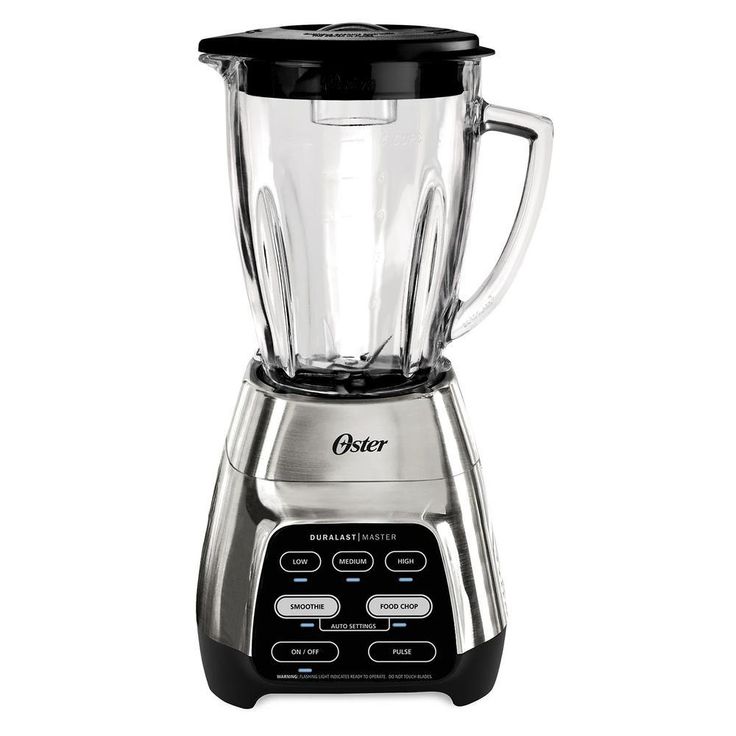 Master Series 48 oz. 6-Speed Stainless Steel 800 Watt Blender with Glass Jar