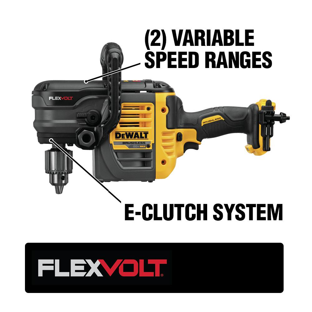 FLEXVOLT 60-Volt MAX Lithium-Ion Cordless Brushless 1/2 in. Stud and Joist Drill with Bonus Reciprocating Saw - Super Arbor